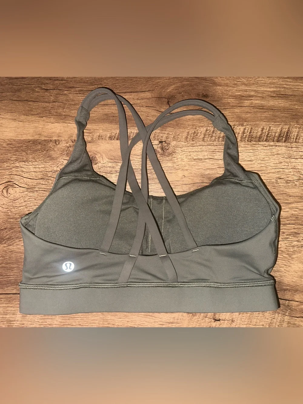 lululemon athletica Olive Green Strappy Sports Bra
